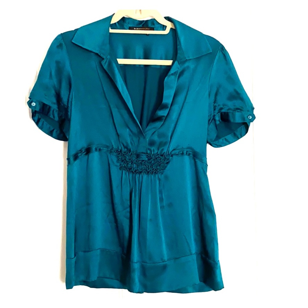 Silk Blouse in Peacock